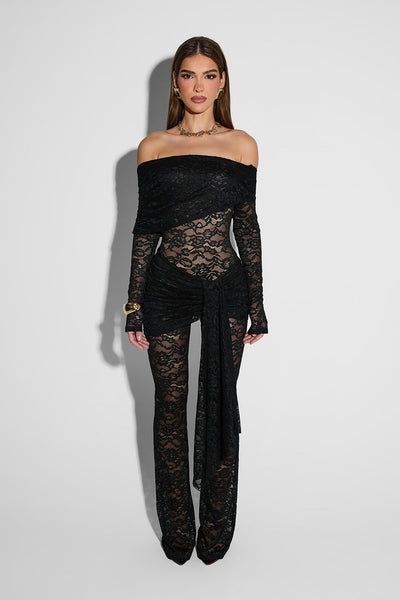 NINA | Lace Long Sleeve Jumpsuit