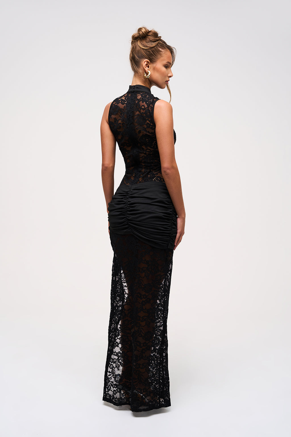 VICTORIA | Lace Keyhole Maxi Dress