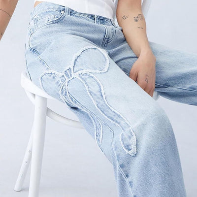 Tessa | Bow Low Rise Jeans