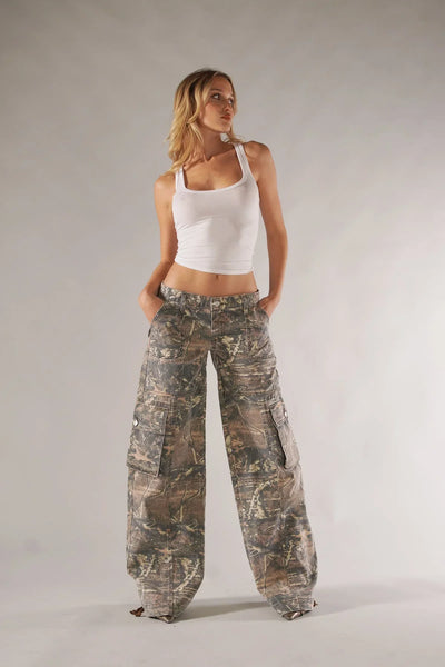 Amelia | Cargo Camo Pants